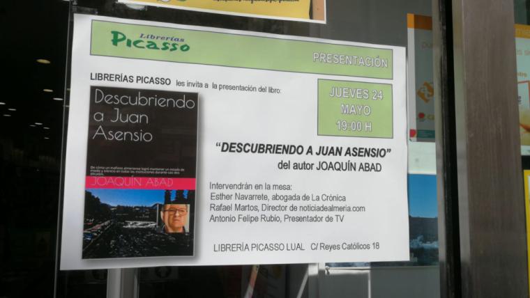 Joaquín Abad presenta en Almería su libro 'Descubriendo a Juan Asensio'